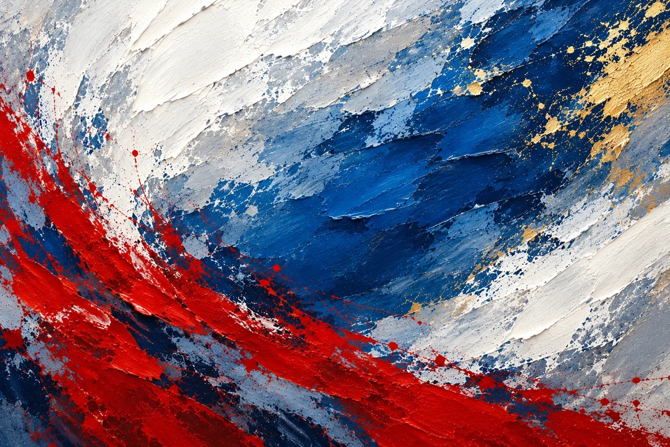 Картина «Дуга света» целиком без интерьера
